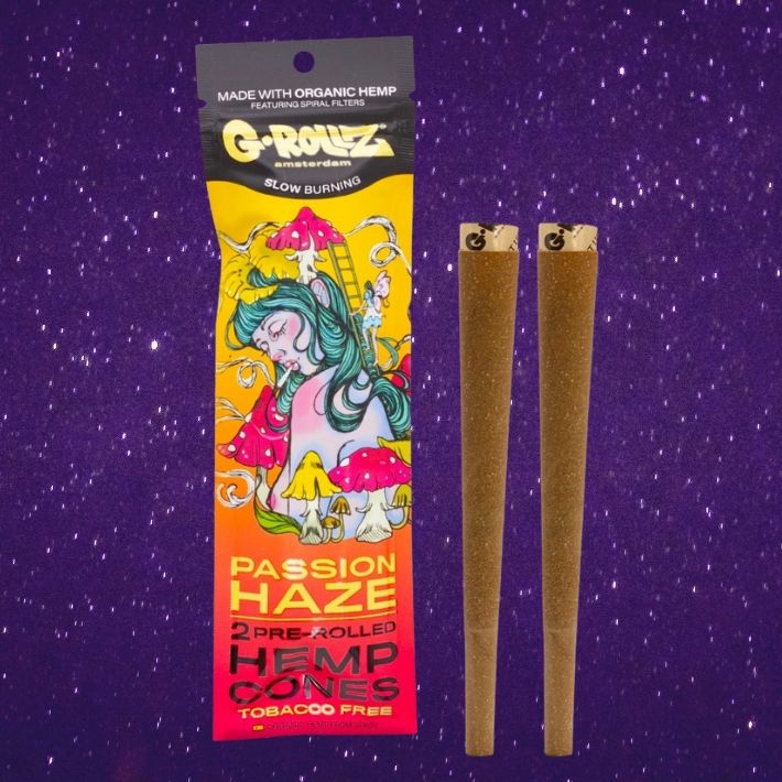 G-Rollz Passion Haze Conical Hemp Cones 2 Pack
