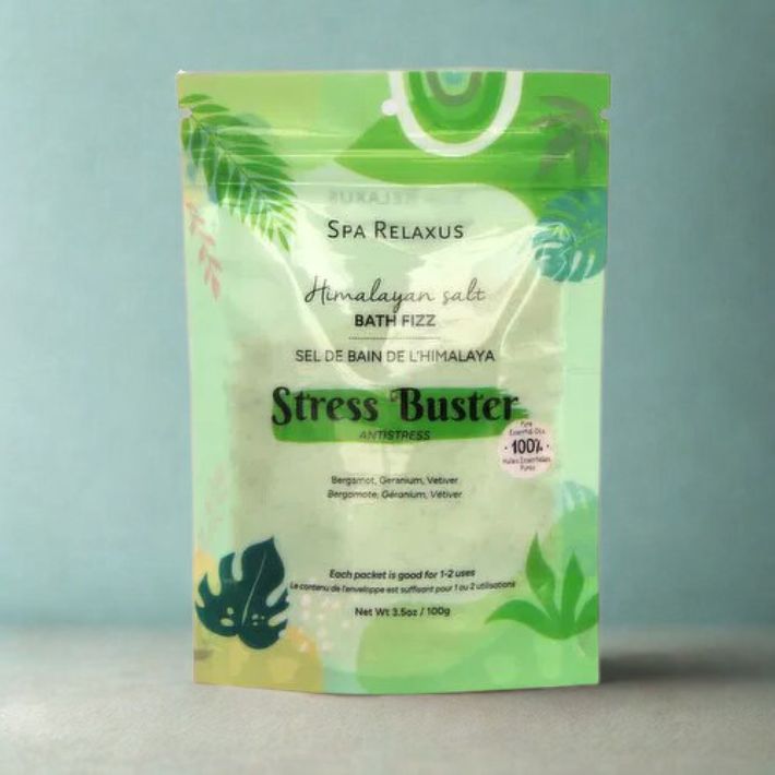 Himalayan Bath Salts Fizz 100g - Stress Buster