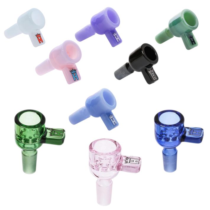 Hoss Glass 14mm Full Colour w/ Screen &amp; Square Handle