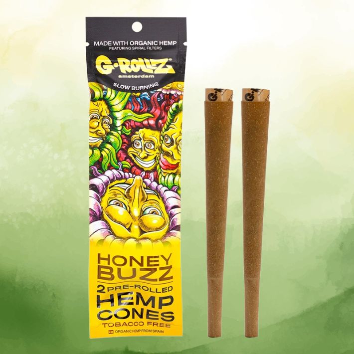 G-Rollz Honey Buzz Hemp Cones 2 Pack