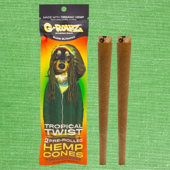 G-Rollz Tropical Twist Hemp Cones 2 Pack