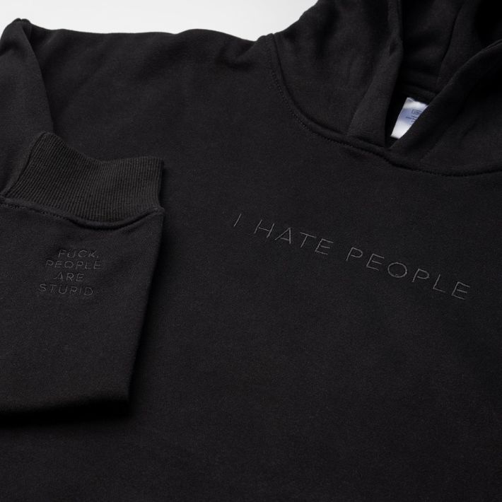 Classy Card Hoodies - I Hate People