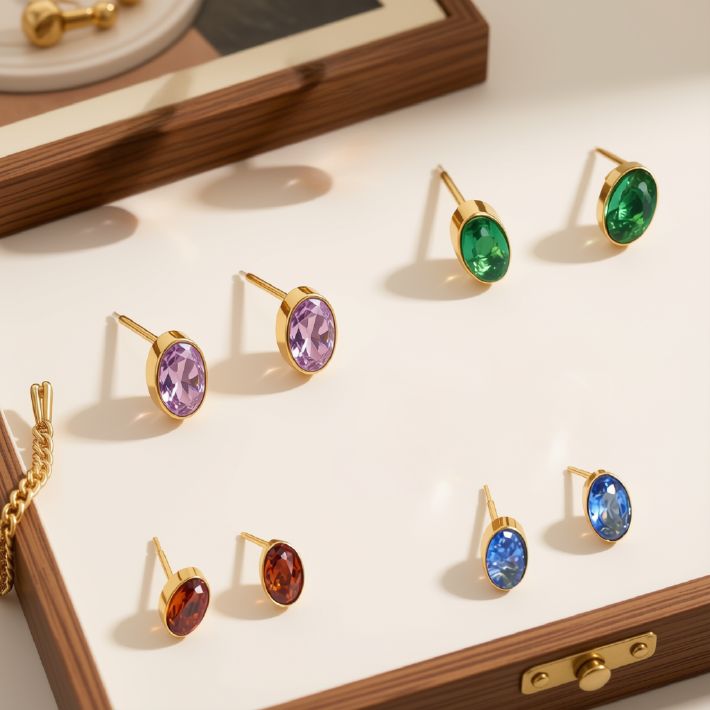 Narelle Waterproof Oval Earring