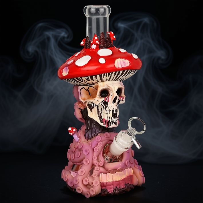 10" Arsenal Skull Shroom Waterpipe