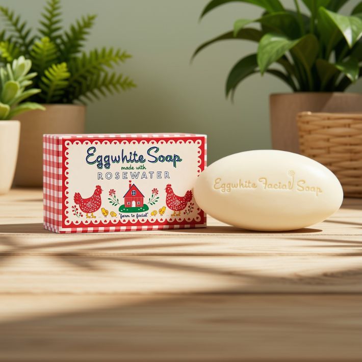 Eggwhite &amp; Rosewater Soap Bar