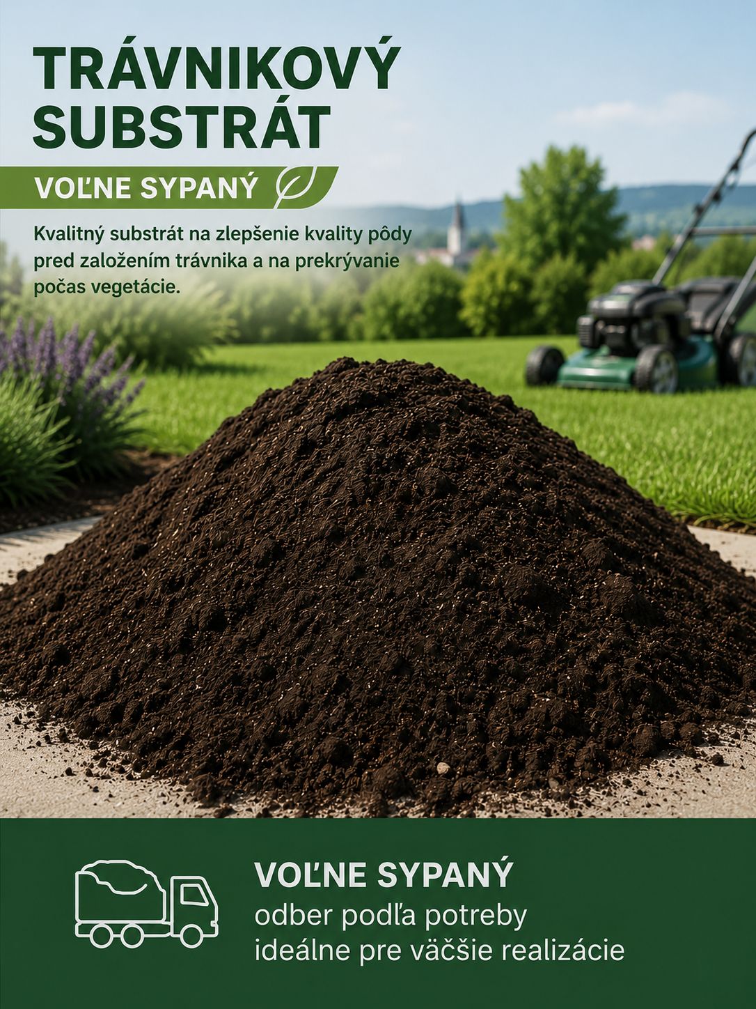 Trávnikový substrát – voľne sypaný Trávnikový substrát – voľne sypaný