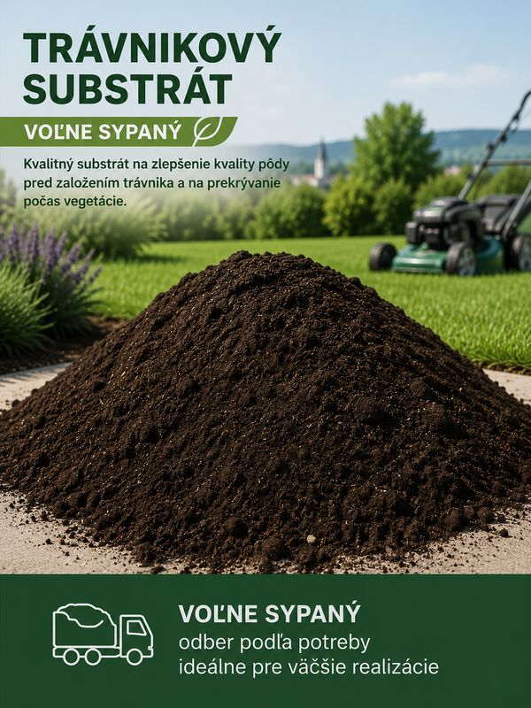 Trávnikový substrát – voľne sypaný Trávnikový substrát – voľne sypaný