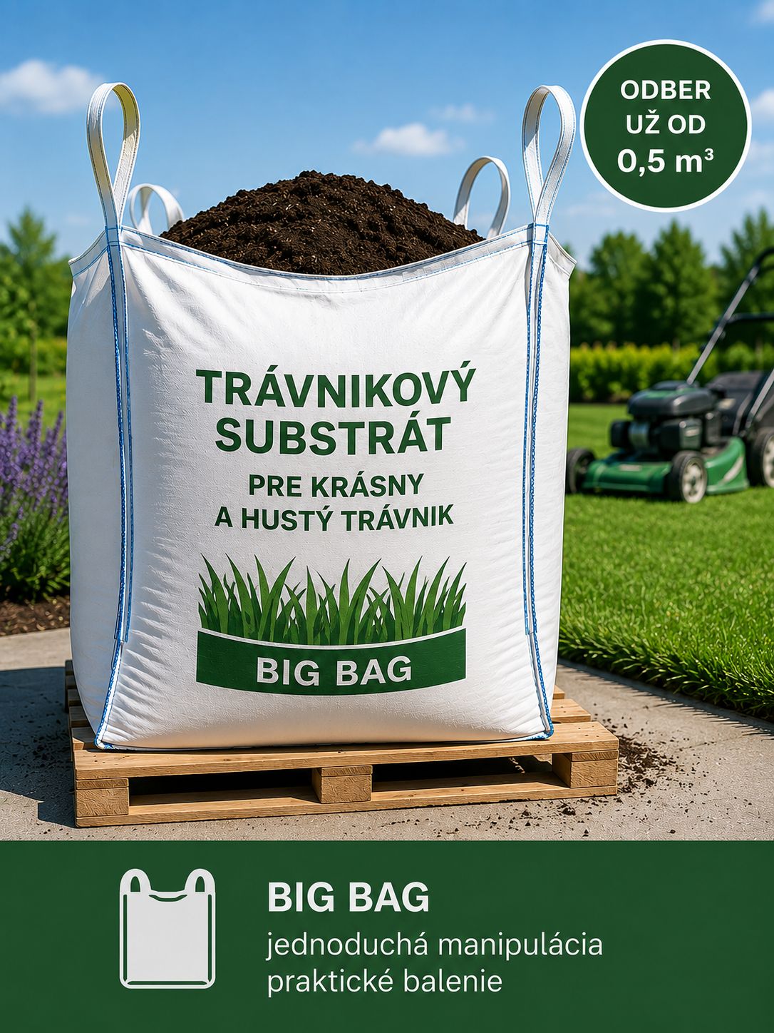 Trávnikový substrát – BIG BAG Trávnikový substrát – BIG BAG