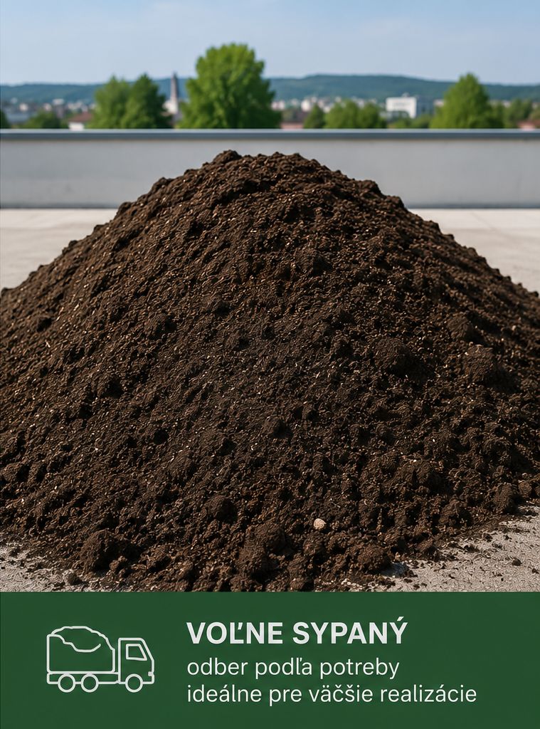Strešný substrát pre extenzívne zelené strechy – voľne sypaný odber Strešný substrát pre extenzívne zelené strechy – voľne sypaný odber
