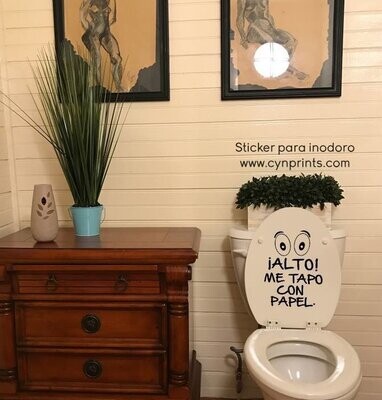 STICKER DECAL BAÑO