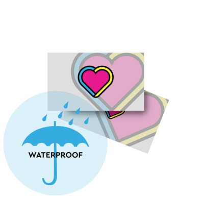Tarjetas de presentación waterproof
