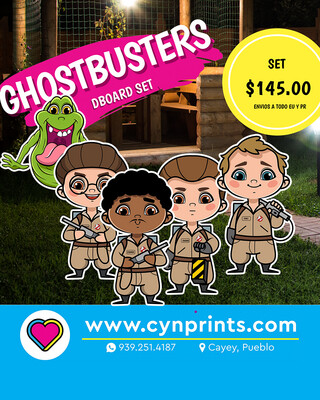 Dboard  ghostbusters set / figuras temporada