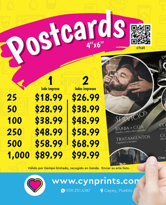Postcards 4&#39;&#39;x6&#39;&#39; recogido en tienda