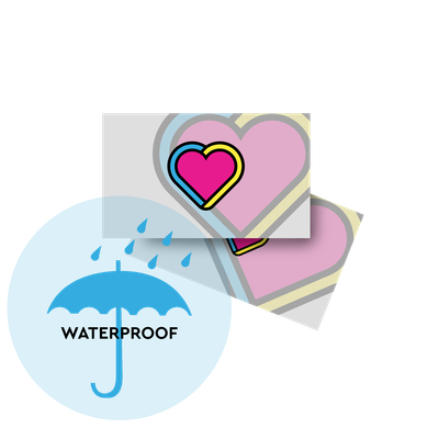 Tarjetas de presentación waterproof