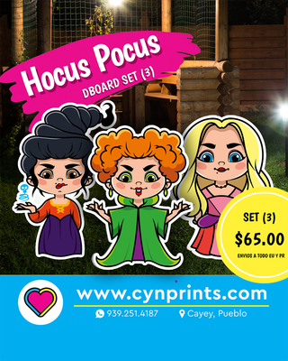 Dboard hocus pocus set / figuras temporada