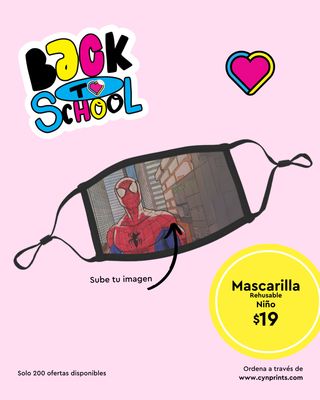 Mascarilla Personalizada niños