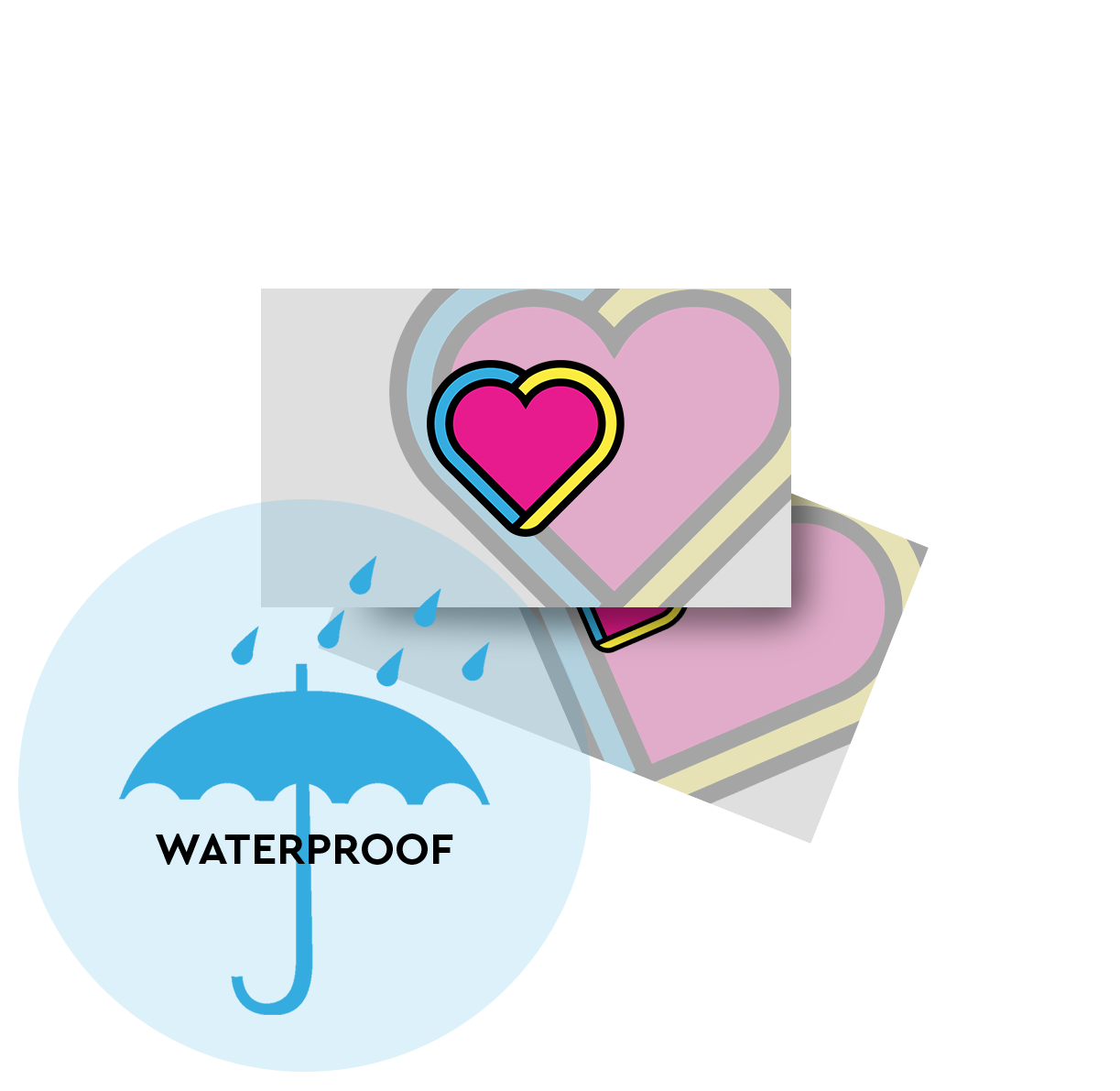 Tarjetas de presentación waterproof