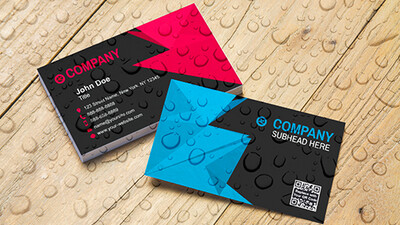 Tarjetas de presentación waterproof