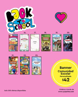 Banner exclusivo Comunidad Escolar Personalizado