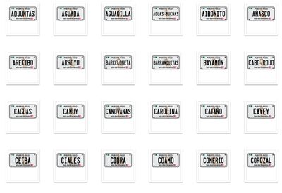 Sticker Pueblo tablilla retro