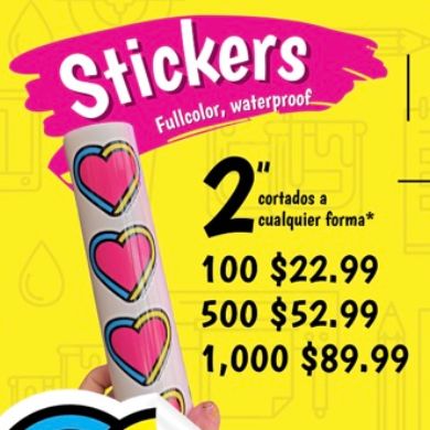 Stickers 2 pulgadas troquelados