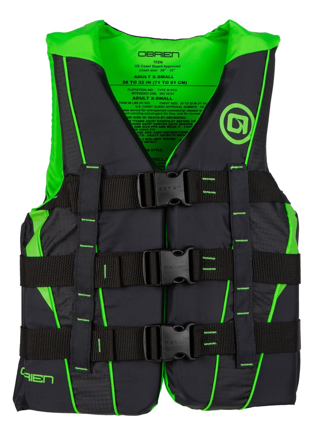 Teen Nylon Vest Lime Teen Nylon Vest Lime