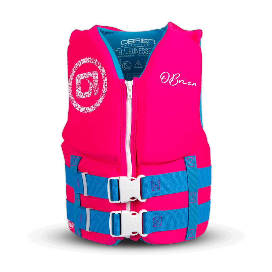 Youth Traditional Neoprene Vest Pink Youth Traditional Neoprene Vest Pink