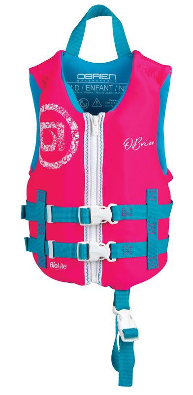 Child Traditional Neoprene Vest Pink