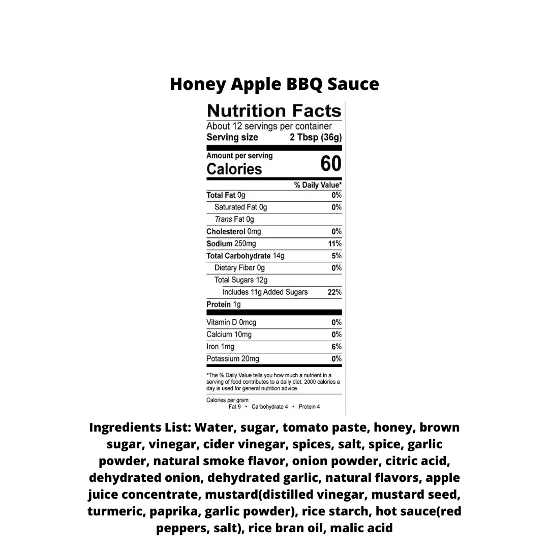 KYVAN Honey Apple BBQ Sauce- 2 Pack