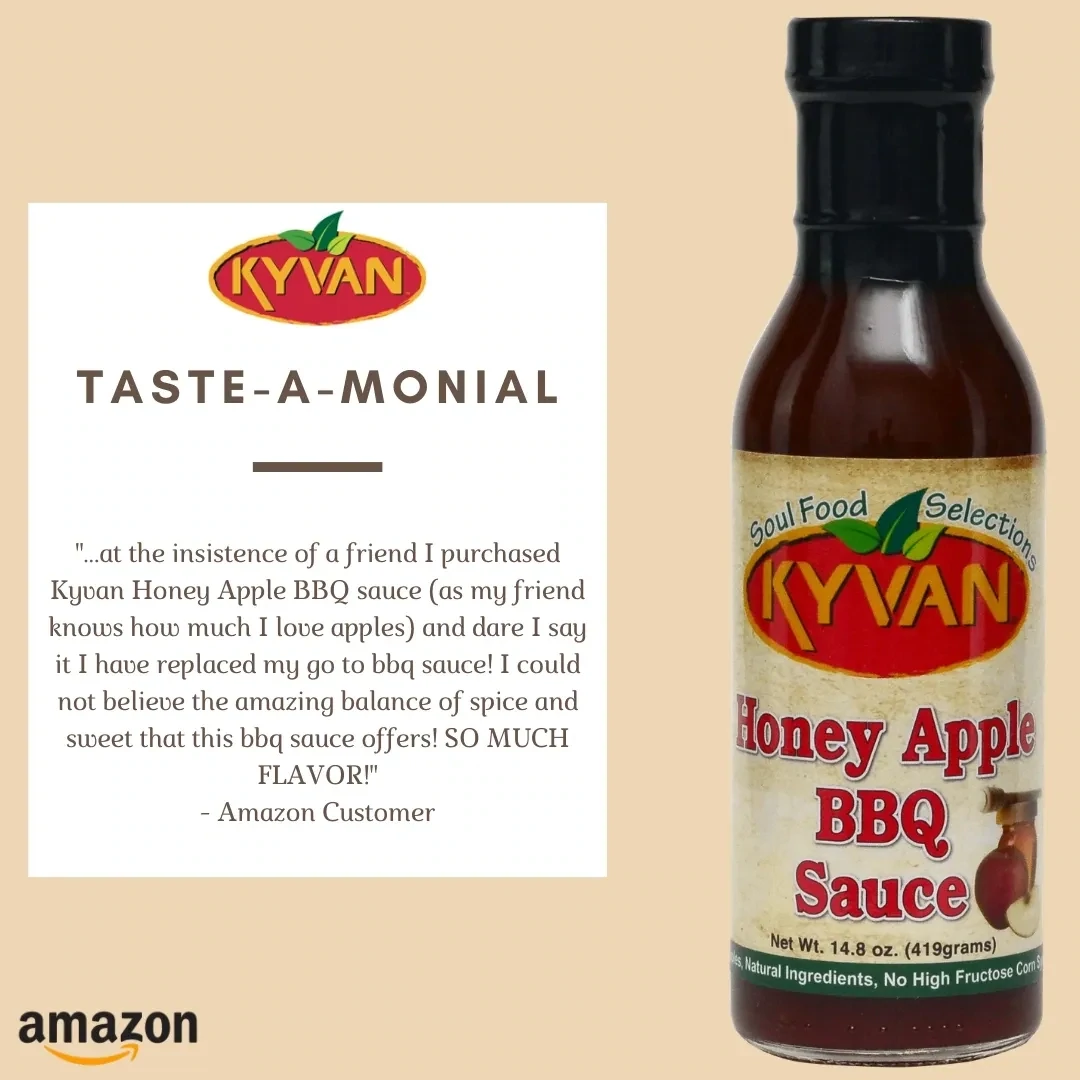 KYVAN Honey Apple BBQ Sauce- 2 Pack