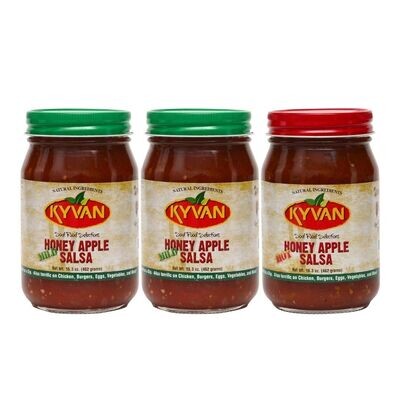 KYVAN Hot Honey Apple Salsa - 3 Pack