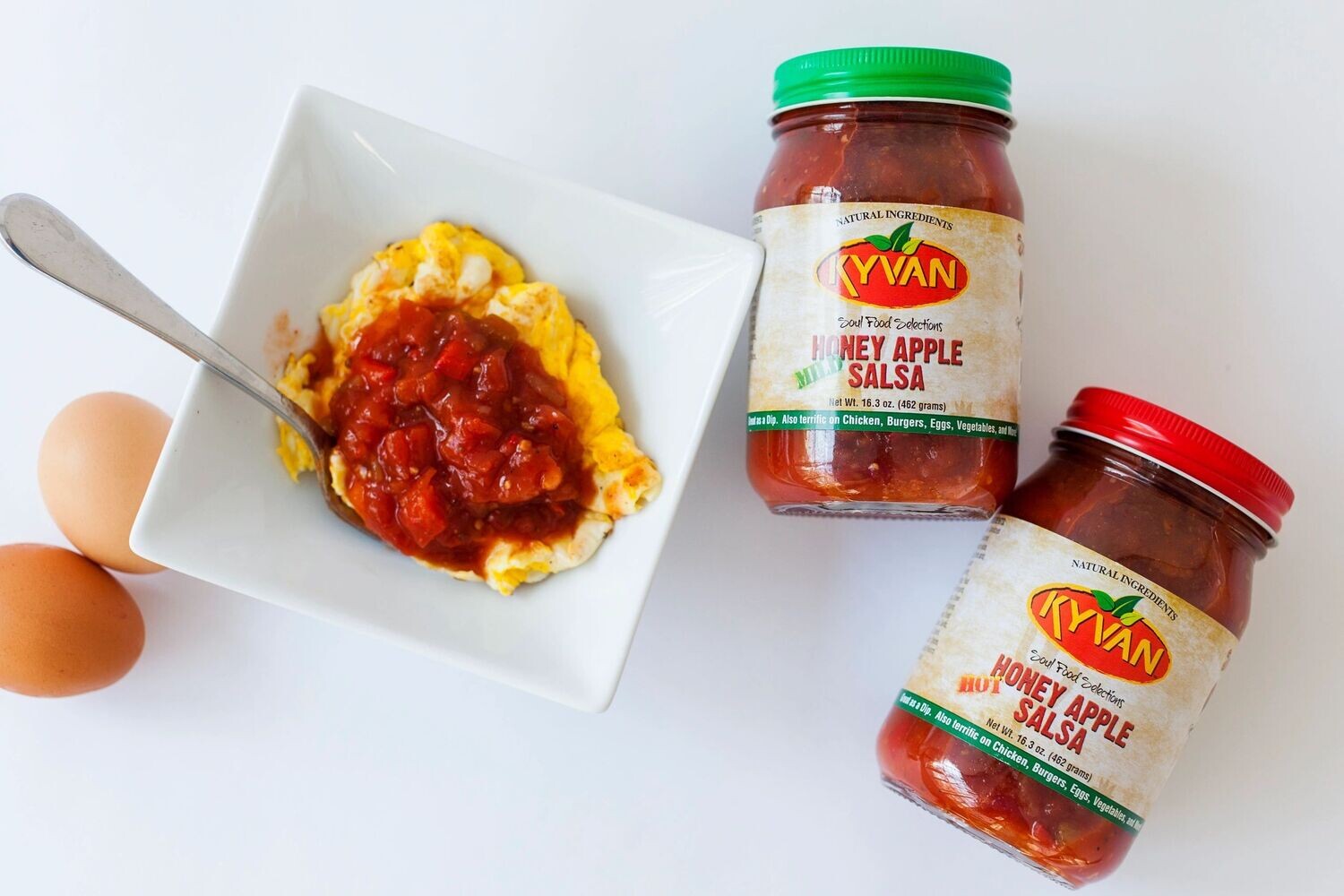 KYVAN Hot & Mild Honey Apple Salsa - 2 Pack KYVAN Hot & Mild Honey Apple Salsa - 2 Pack