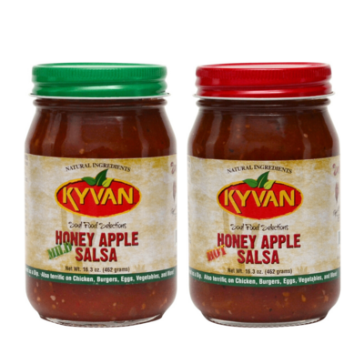 KYVAN Hot & Mild Honey Apple Salsa Combo