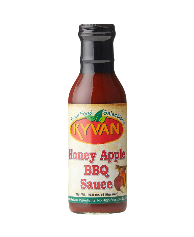 KYVAN Honey Apple BBQ Sauce, 14.8 oz