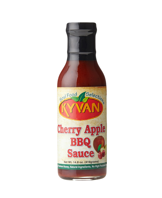 KYVAN Cherry Apple BBQ Sauce, 14.8 oz