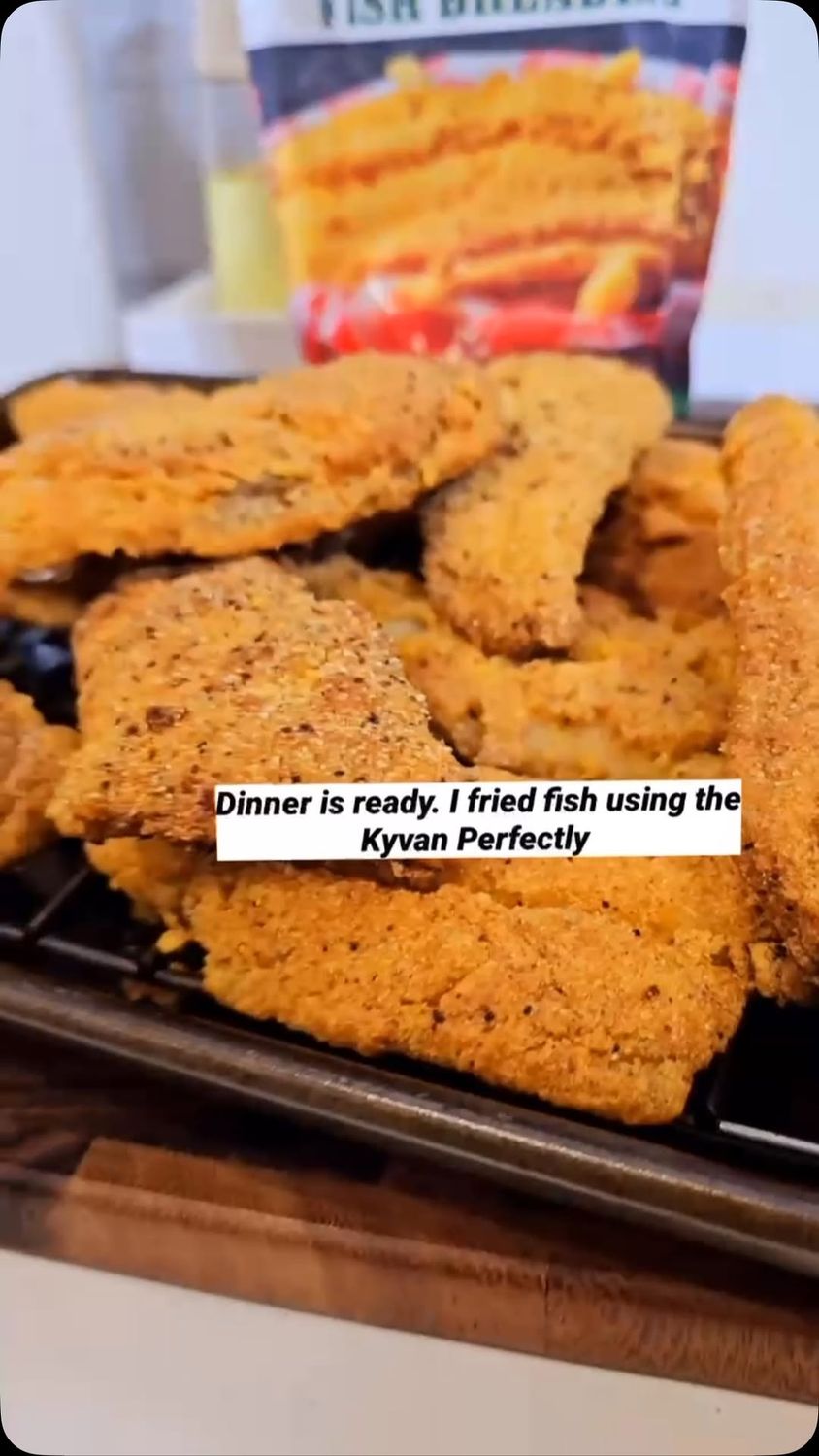 KYVAN Perfectly Seasoned Fish Breading, 1 lb