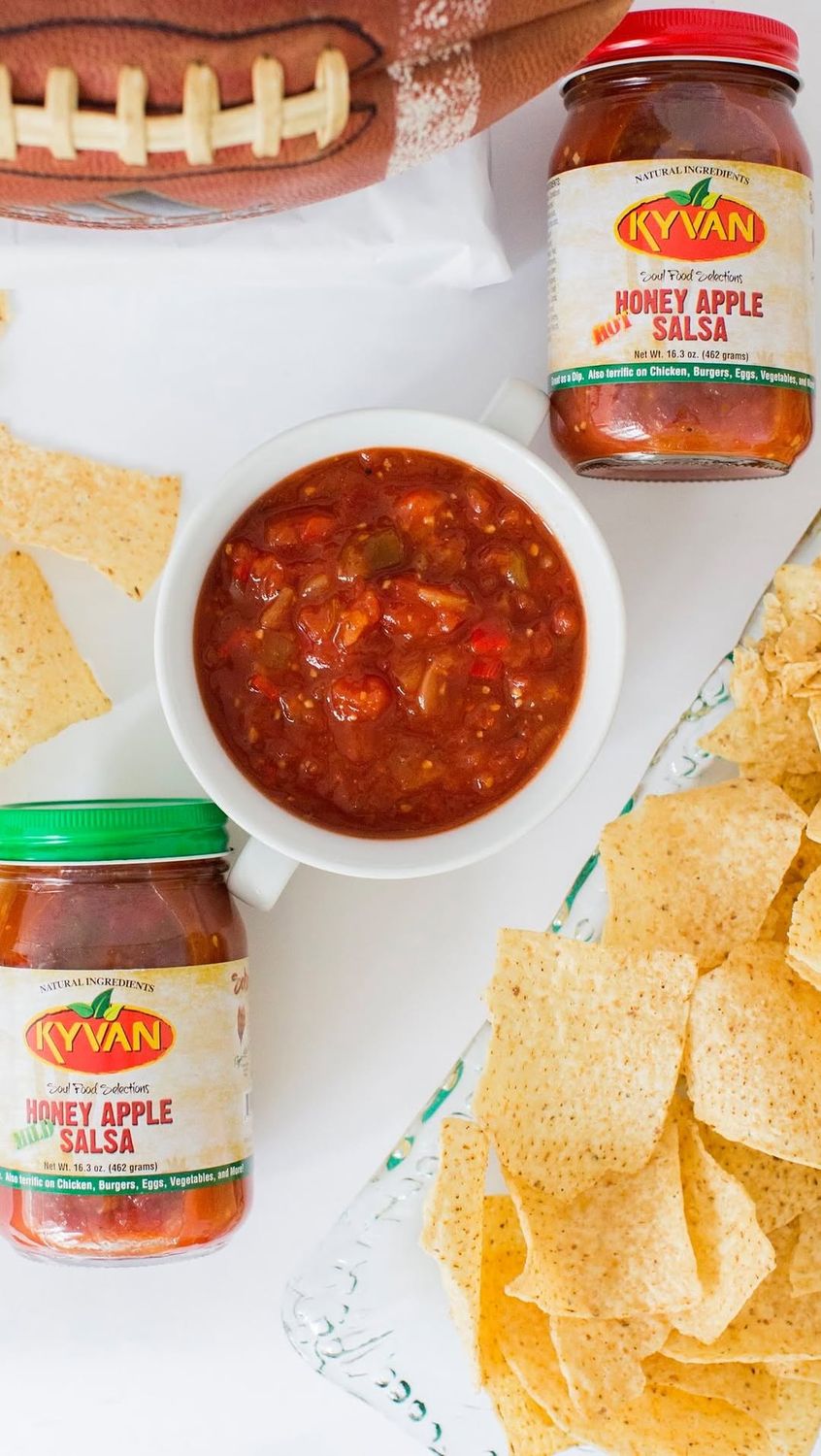 KYVAN Hot & Mild Honey Apple Salsa - 2 Pack KYVAN Hot & Mild Honey Apple Salsa - 2 Pack