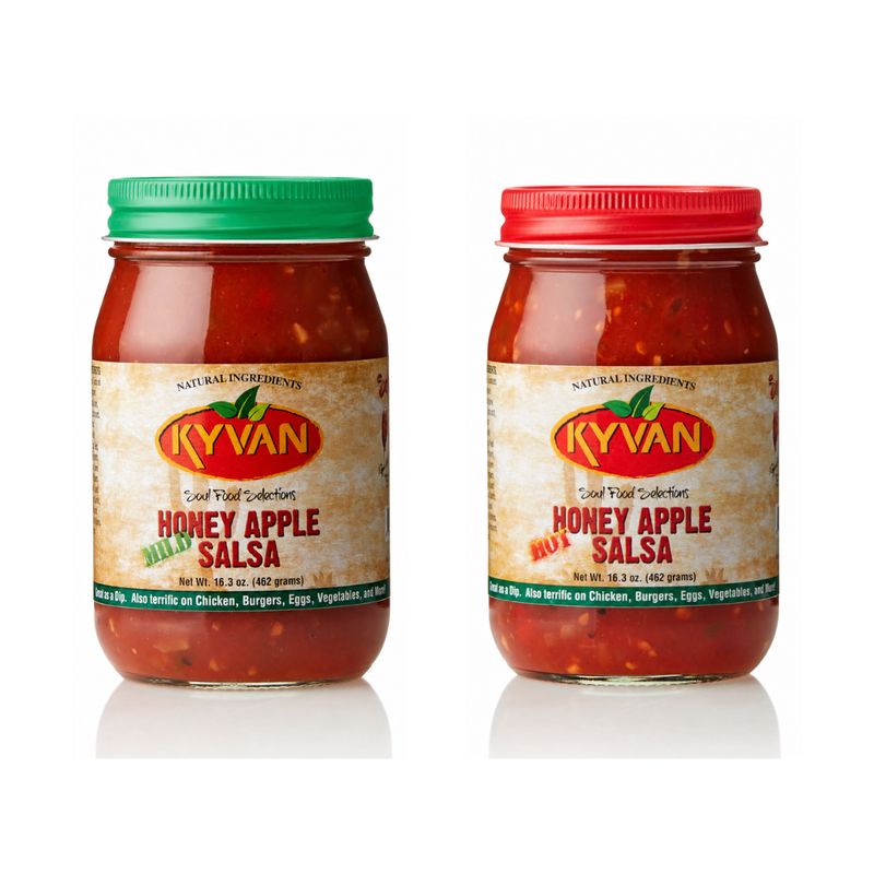 KYVAN Hot & Mild Honey Apple Salsa - 2 Pack KYVAN Hot & Mild Honey Apple Salsa - 2 Pack