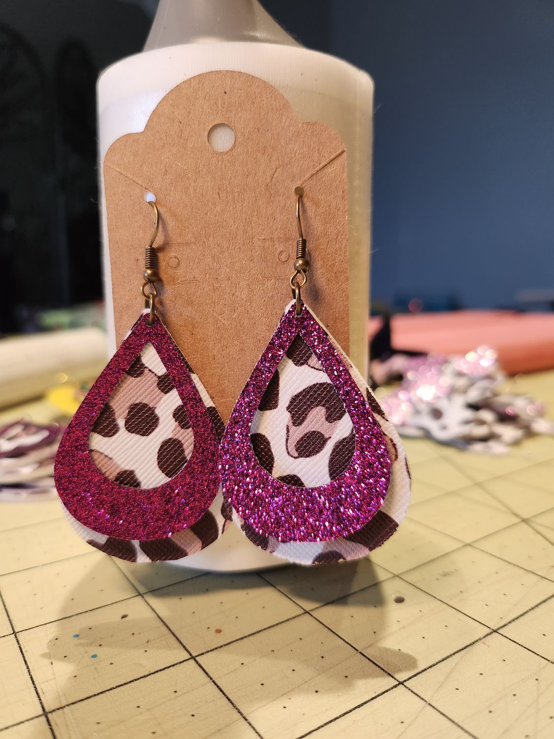 Faux Leather earrings