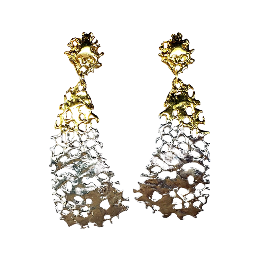 Angular Sea fan Ear Pendant