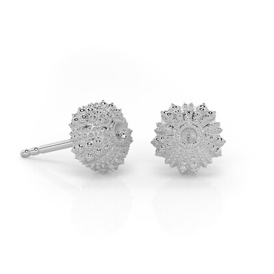 Urchin Stud Earrings (Silver)