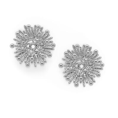 Sunburst Earring Jacket (Silver)