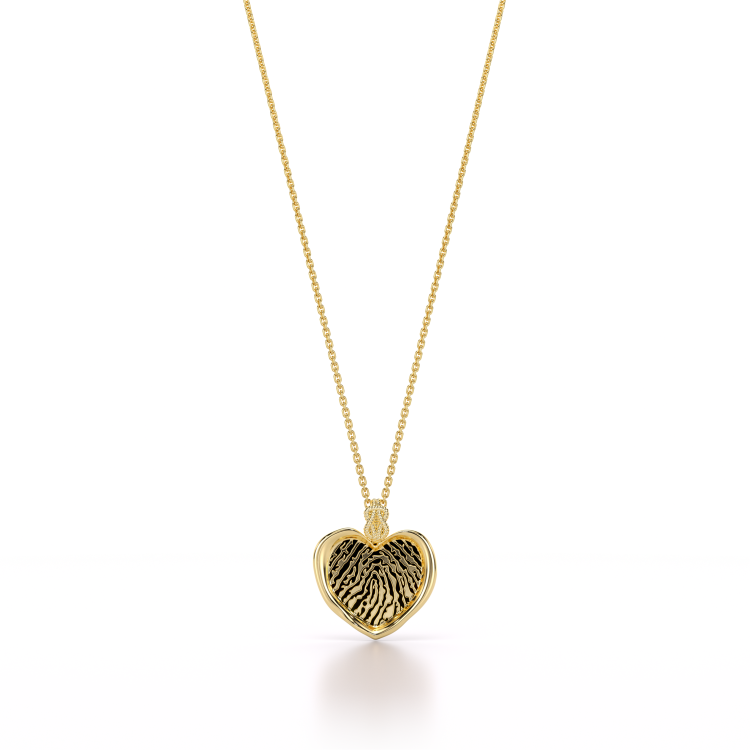Forever-with-You Petite Heart Gold Seal Necklace