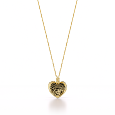 Forever-with-You Petite Heart Gold Seal Necklace