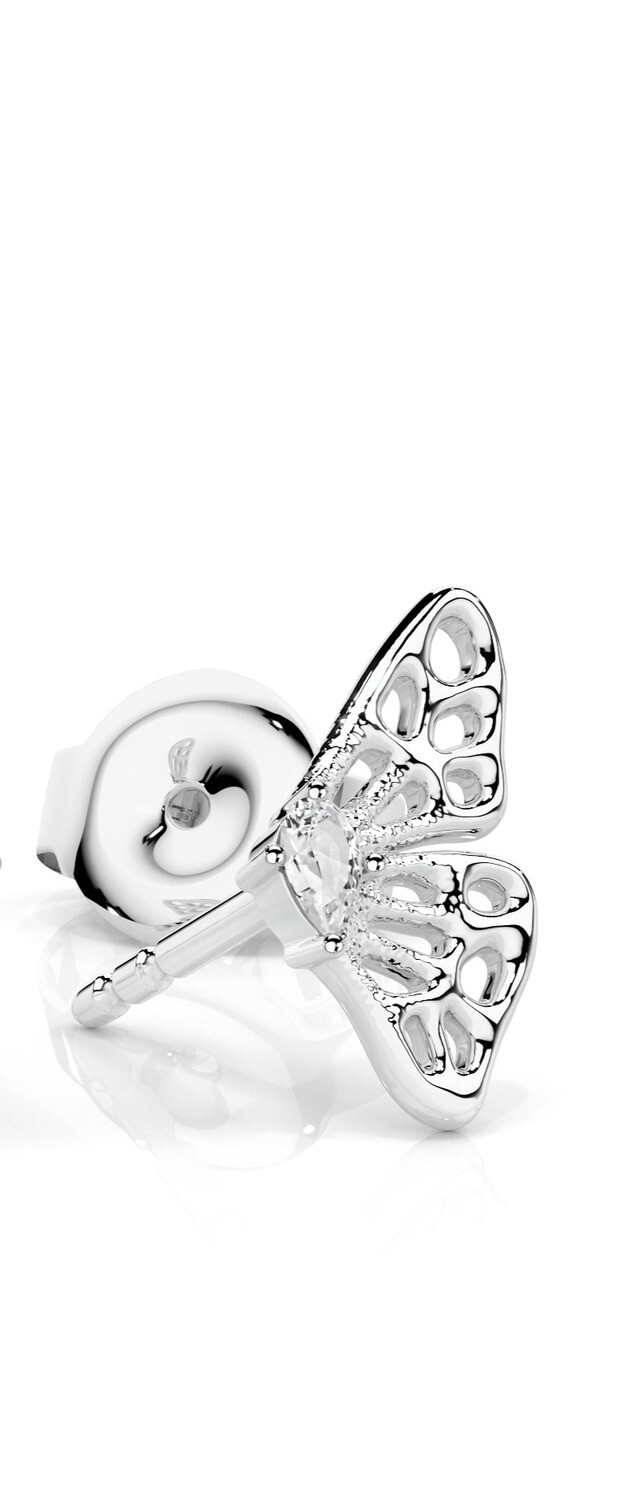 Single Split-wing Butterfly Stud