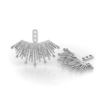Sunray Earring Jacket (Sterling silver)