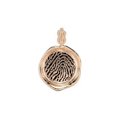 Forever-with-You Rose Gold Petite Round Gold Seal Pendant