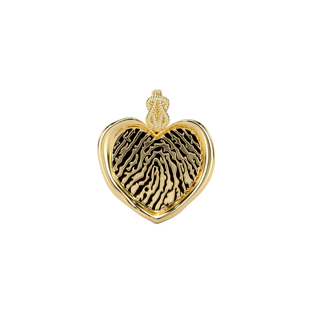 Forever-with-You Petite Heart Gold Seal Pendant