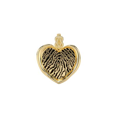 Forever-with-You Petite Heart Gold Seal Pendant