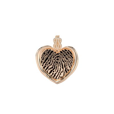 Forever-with-You Petite Rose Heart Gold Seal Pendant